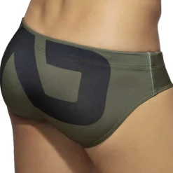 Slip de Bain AD Logo Kaki