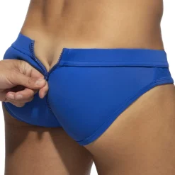 Slip de Bain Allover Zip Bleu Roi