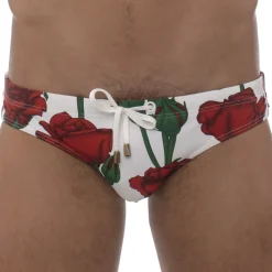 Slip de Bain Amour Blanc