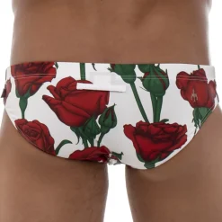 Slip de Bain Amour Blanc