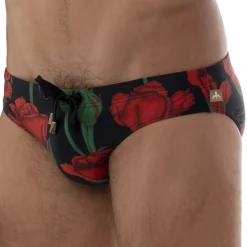 Slip de Bain Amour Noir