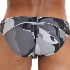 Slip de Bain Anémone Noir