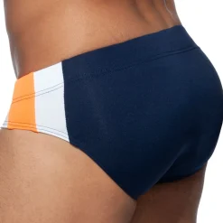 Slip de Bain Basic Stripes Marine