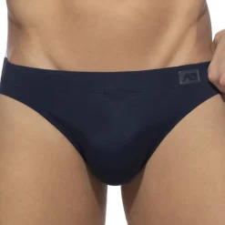 Slip de Bain Bicolore Bleu Marine - Blanc