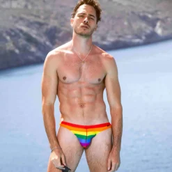 Slip de Bain Bikini Arc-en-Ciel