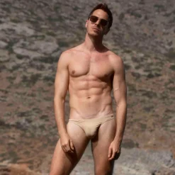 Slip de Bain Bikini Beige