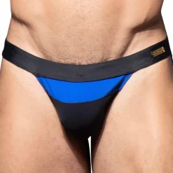 Slip de Bain Bikini Horizon Noir - Bleu