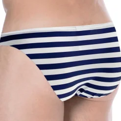 Slip de Bain Bikini Marinière