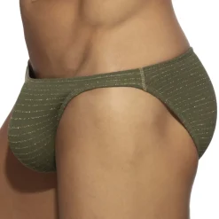 Slip de Bain Bikini Réversible Régal Kaki