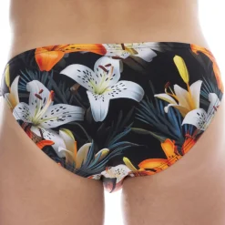 Slip de Bain Bikini Tropical Summer Noir