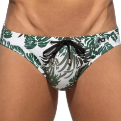 Slip de Bain Bikini Tropicana Kaki