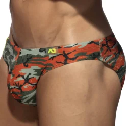 Slip de Bain Bright Camo Orange
