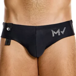 Slip de Bain Classic Diamonds Noir