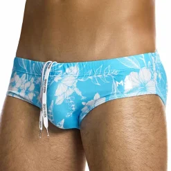 Slip de Bain Classic Floreale Bleu Ciel