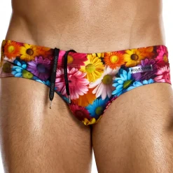 Slip de Bain Classique Daisies Multicolore