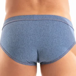 Slip de Bain Denim Bleu