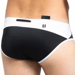 Slip de Bain Dynamite Noir - Blanc