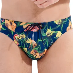 Slip de Bain Flamingo Bleu Marine