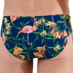 Slip de Bain Flamingo Bleu Marine