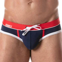 Slip de Bain Holidays Marine - Rouge