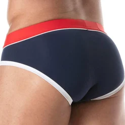 Slip de Bain Holidays Marine - Rouge