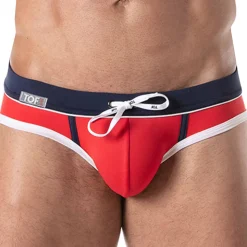 Slip de Bain Holidays Rouge - Marine