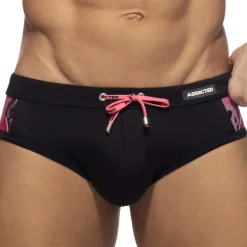 Slip De Bain Hydrangea Noir