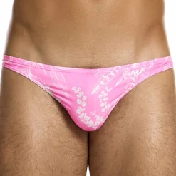 Slip de Bain Low Cut Floreale Rose