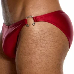 Slip de Bain Low Cut Prince Albert Rouge