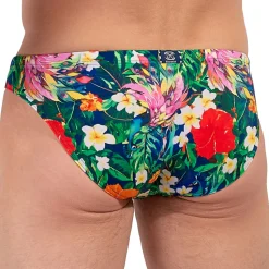 Slip de Bain Micro Peacock