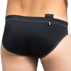 Slip de Bain Original Stage Blanc - Noir