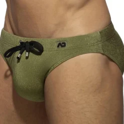 Slip de Bain Piqué Kaki