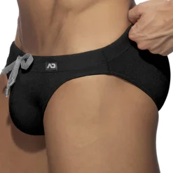 Slip de Bain Piqué Noir