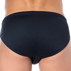 Slip de Bain Satin Label Marine