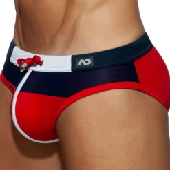 Slip de Bain Spike Marine - Rouge