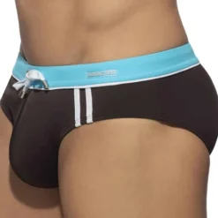 Slip de Bain Sport Detail Binding Marron