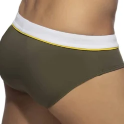 Slip de Bain Sport Detail Binding Kaki