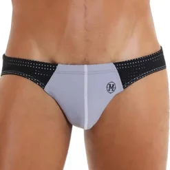 Slip de Bain Umbra Gris - Noir