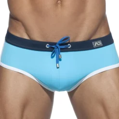 Slip de Bain Uni Turquoise