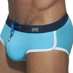 Slip de Bain Uni Turquoise