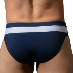Slip de Bain Zipper Bleu Marine