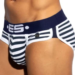 Slip Double Side Coton Marinière