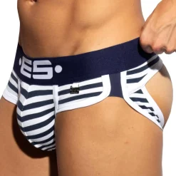 Slip Empty Bottom Double Side Coton Marinière