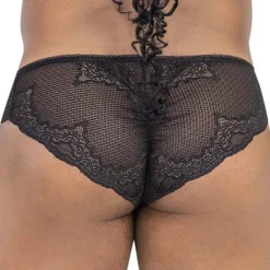 Slip Ergonomique Dentelle Noir