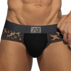 Slip Leopard Panels Noir