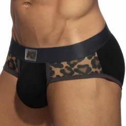 Slip Leopard Panels Noir