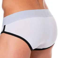 Slip Logo Coton Blanc