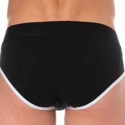 Slip Logo Coton Noir