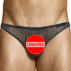 Slip Low Cut Abstract Résille Gris Anthracite