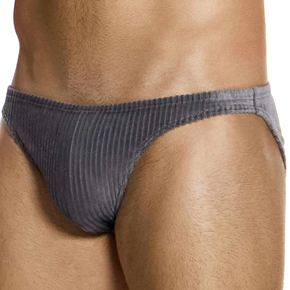 Slip Low Cut Corduroy Gris